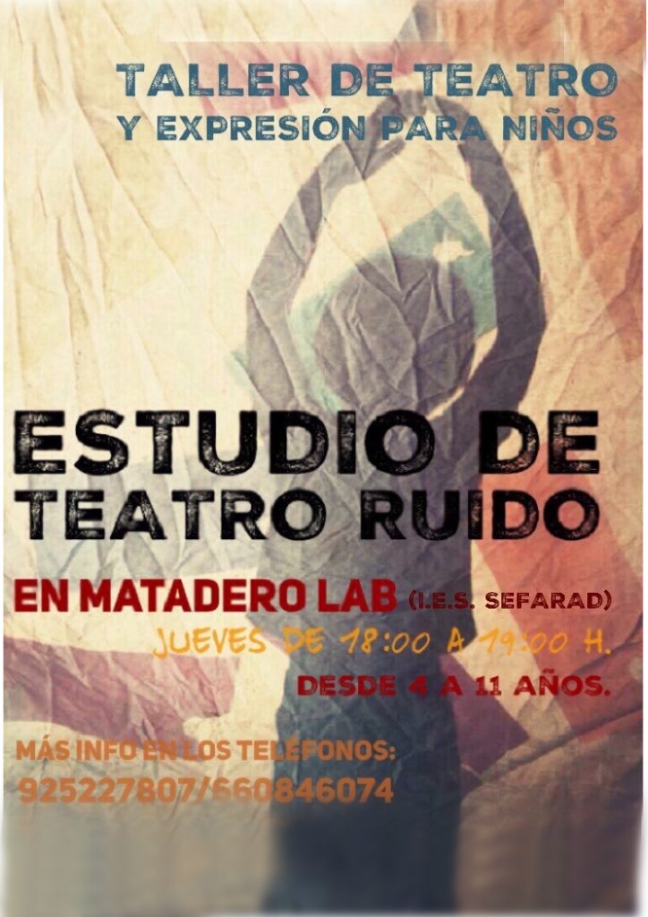 cartel taller teatro para niños