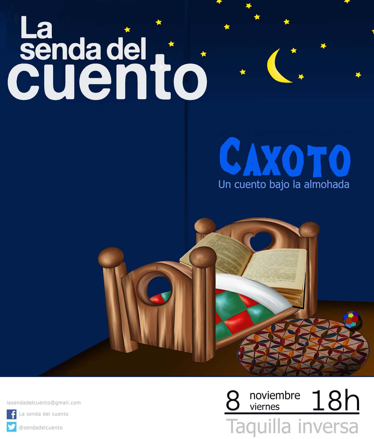 Cuentos para público familiar con Caxoto “Un cuento bajo la almohada"