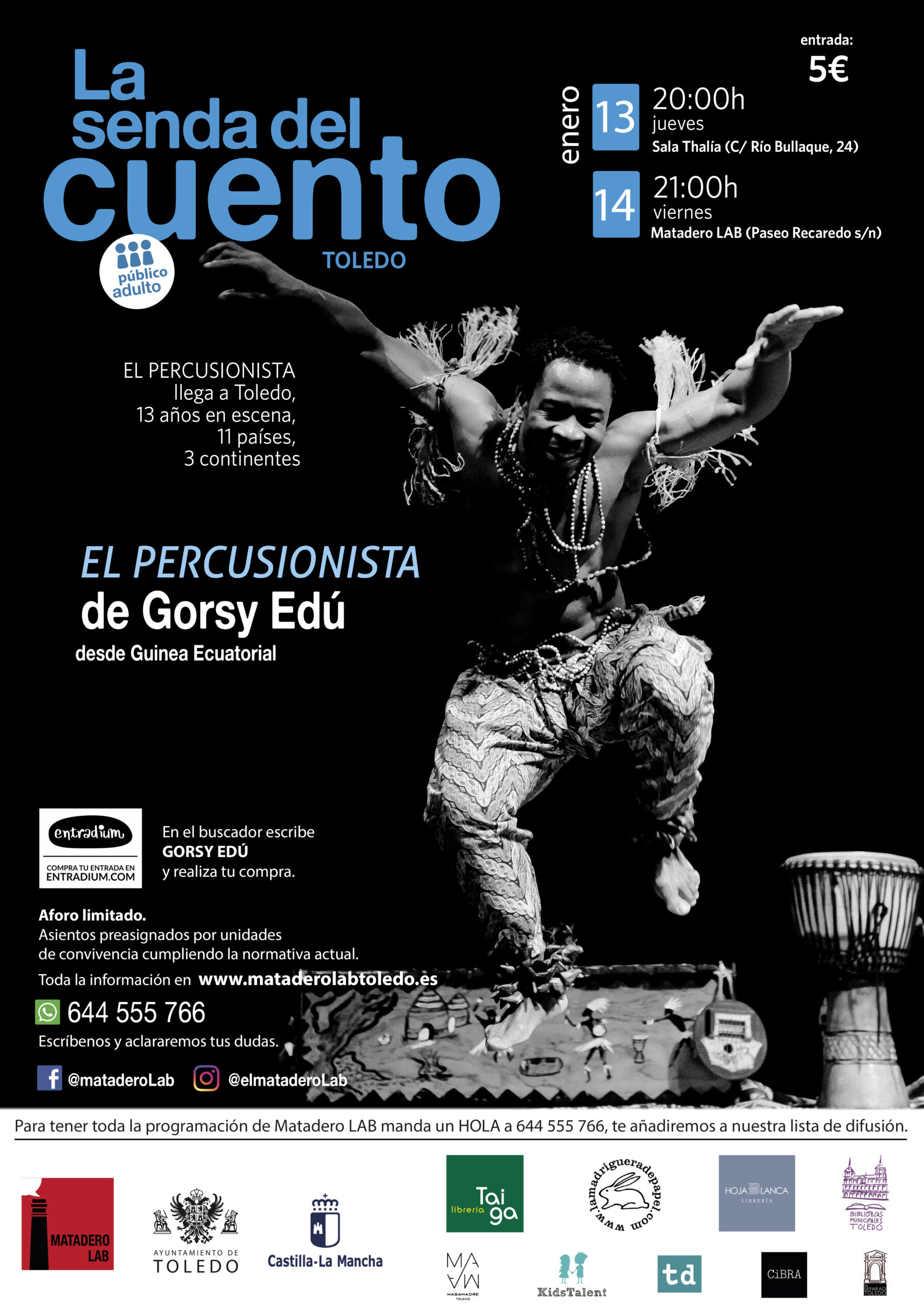 Cuentos para público joven y adulto con GORSY EDÚ: “El percusionista”