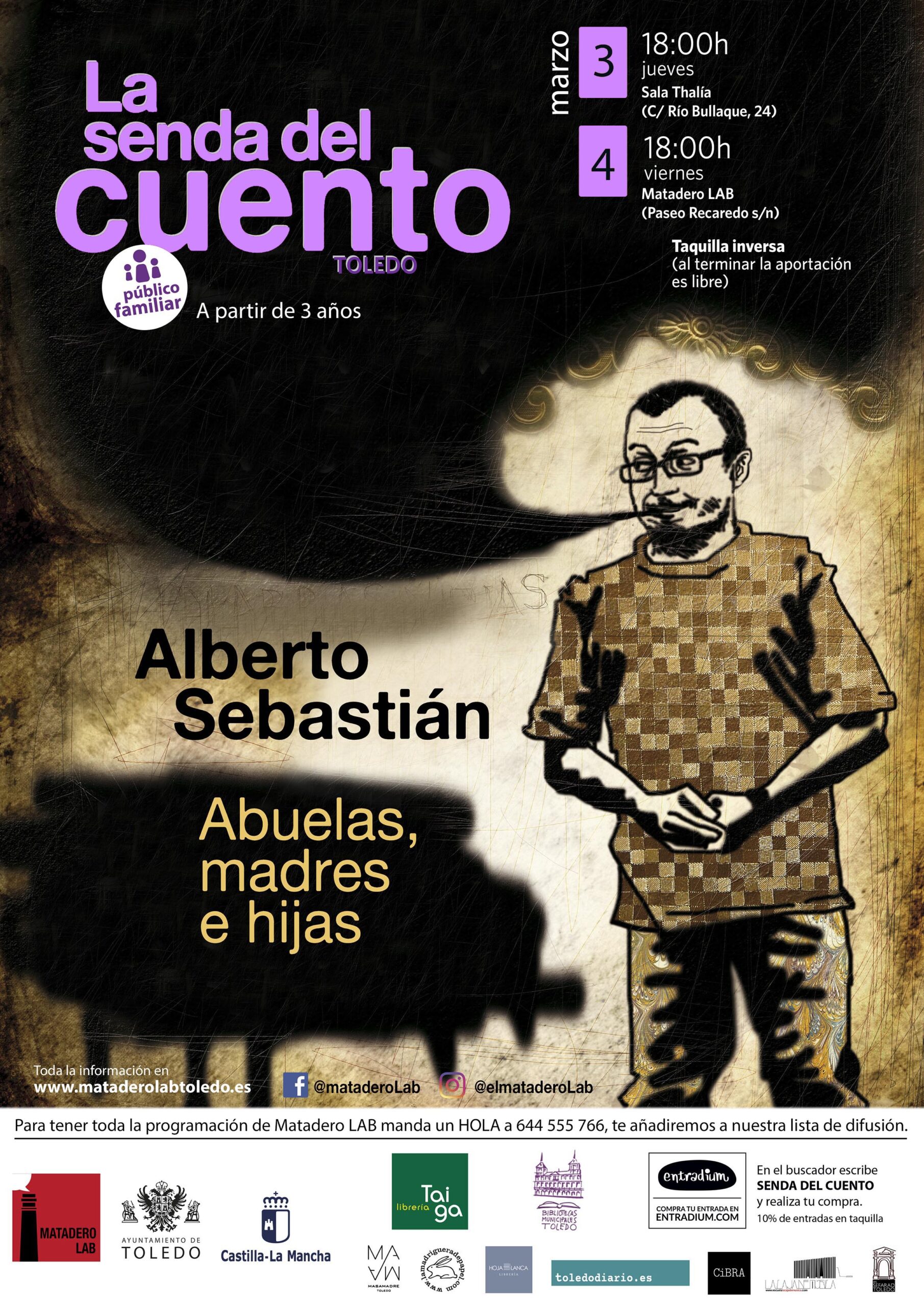 Cuentos para público familiar con Alberto Sebastián: "ABUELAS, MADRES E HIJAS"