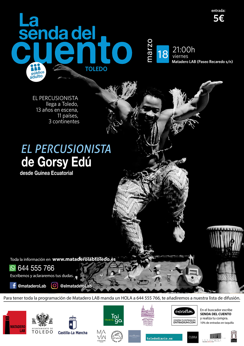 Cuentos para público joven y adulto con GORSY EDÚ: “El percusionista”