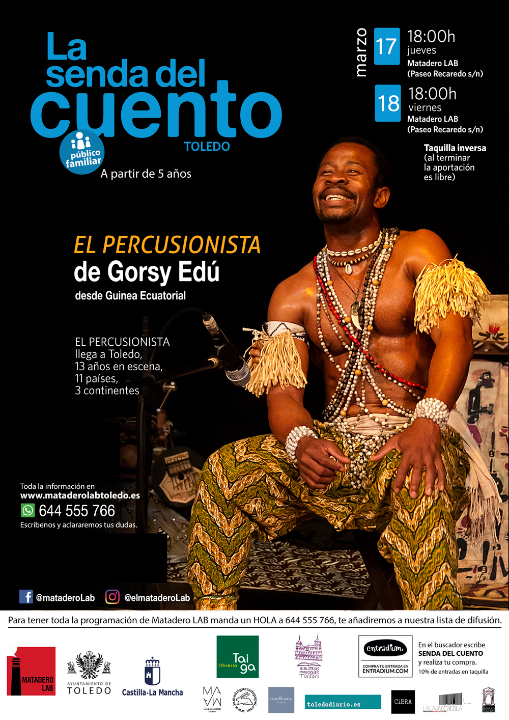 Cuentos para público familiar con GORSY EDÚ: “El percusionista”